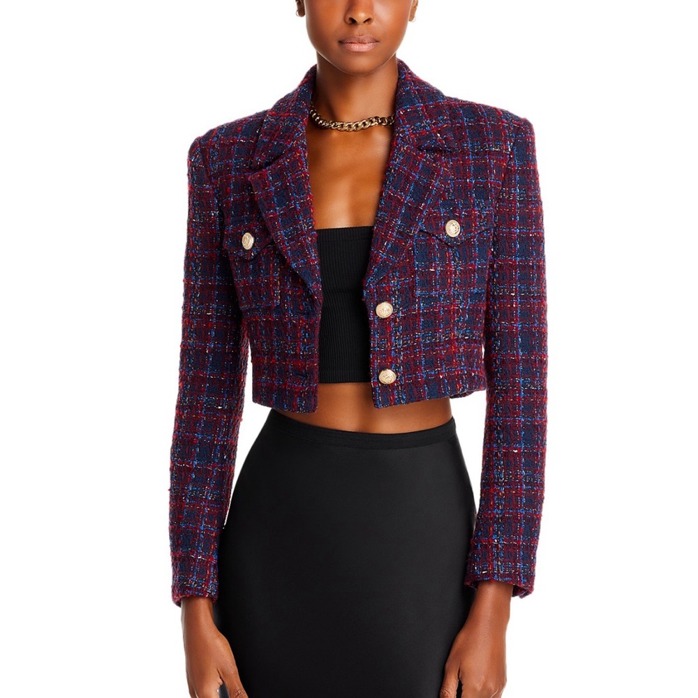 Generation Love Noah Cropped Tweed Blazer